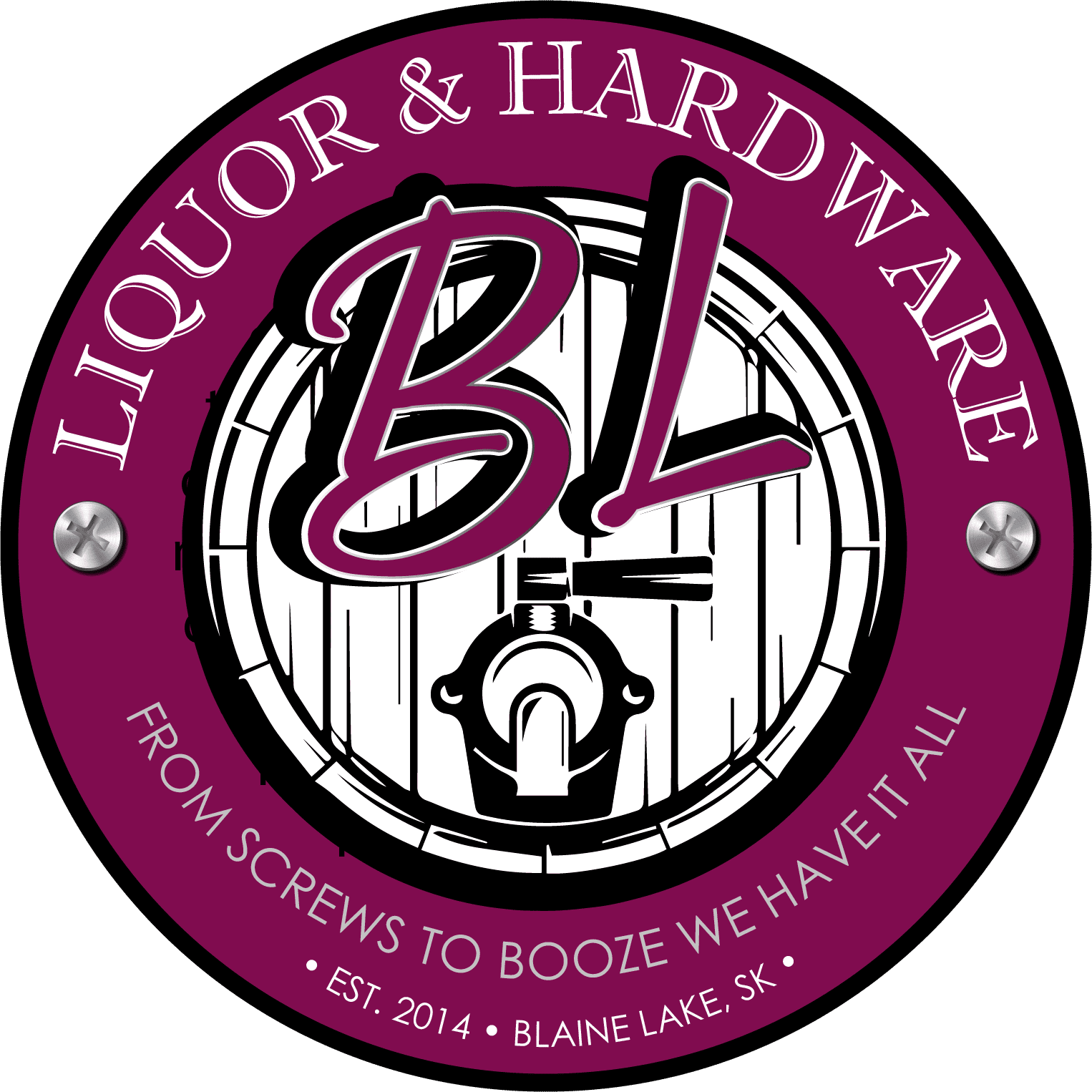 Blaine Lake Liquor and Hardware Logo